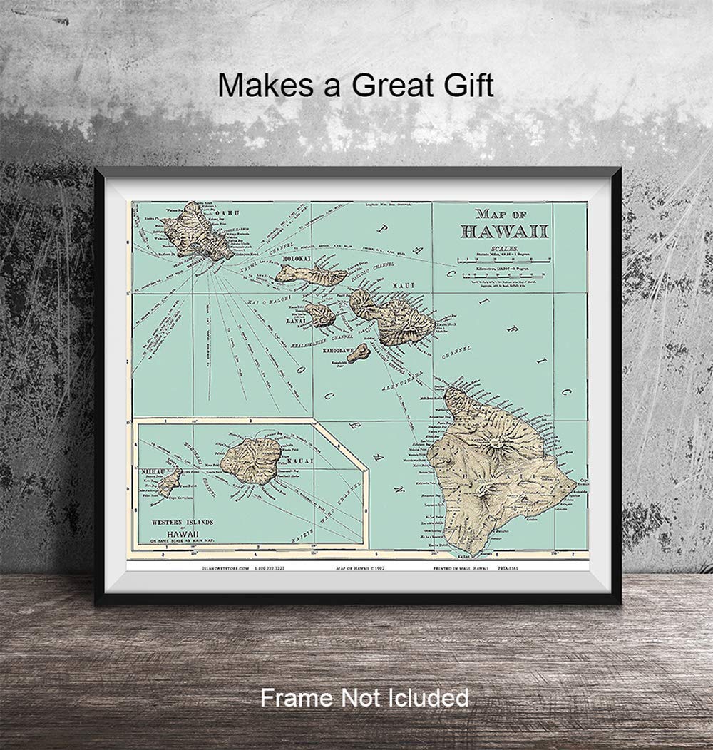 Hawaiian Wall Decor – Hawaiian Wall Art – Hawaii Wall Art Print – 8×10 Hawaii Poster – Hawaii Wall Decor – Tropical Wall Decor – Hawaiian Islands
