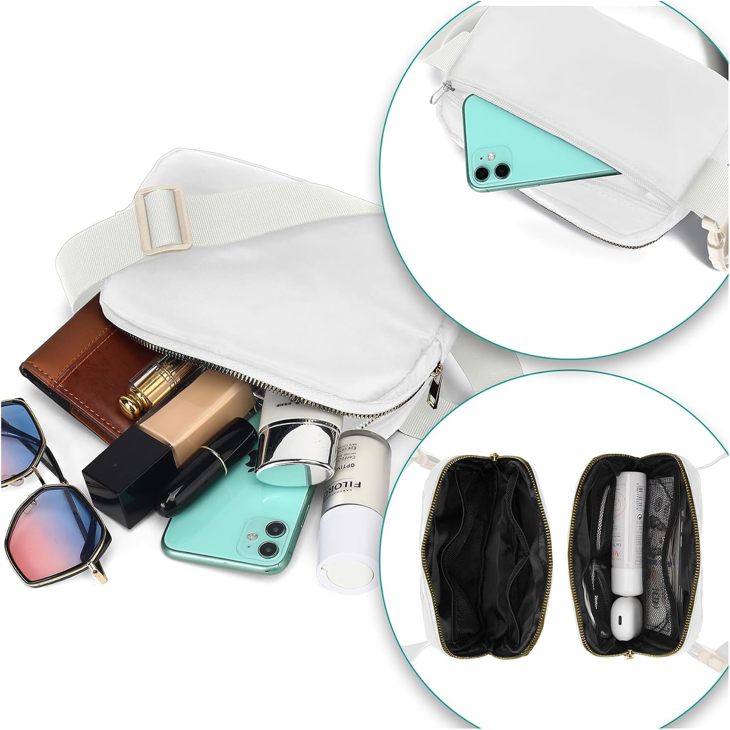 Riñoneras impermeables para mujer, mini bolsa para cinturón para niños, riñoneras para mujer, mini riñoneras para mujer, impermeable, impermeable,