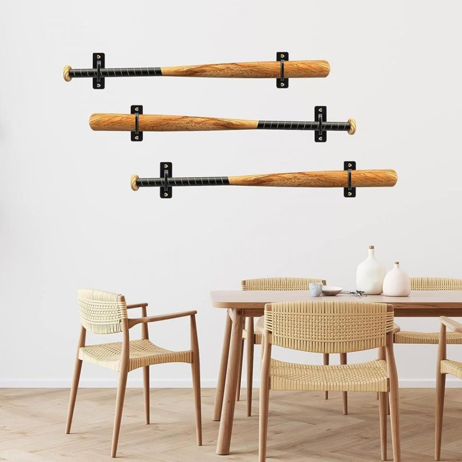 2 soportes para espadas, soporte de pared de acrílico pulido, soporte de carga fuerte, gancho de espada ajustable para hachas sables de luz, soporte