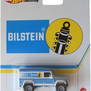 Hot Wheels Defender 110 Hardtop, Bilstein 25 (escala 164 Premium) AzulBlanco Hot Wheels Defender 110 Hardtop, Bilstein 25 (escala 164 Premium) AzulBlanco