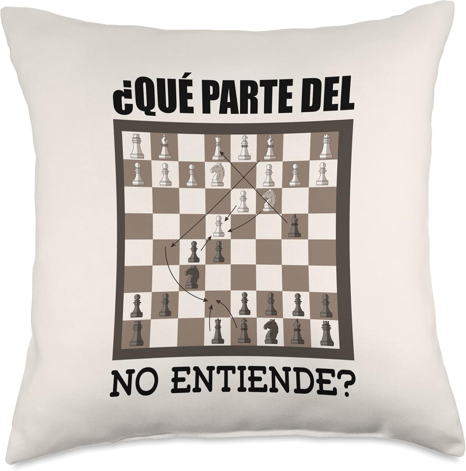 Ajedrez Juegos y juguetes Accesorios Regalos Board Chess Set Throw Pillow, 18×18, Multicolor
