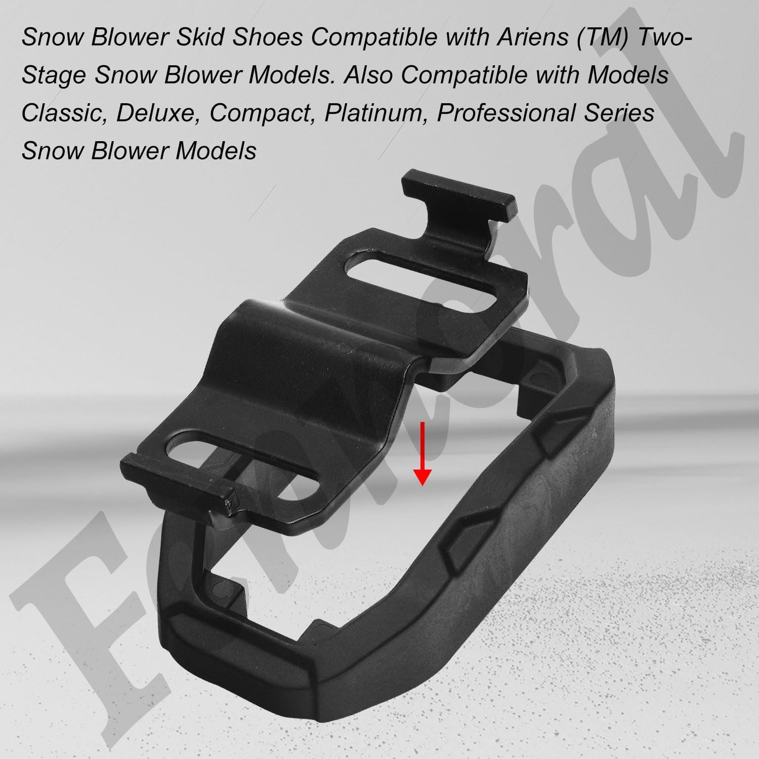 72603100 Kit de zapatas de nieve con accesorios de montaje compatible con sopladores de nieve Ari-ens 939003, 920001, 921005, 921006, 926027