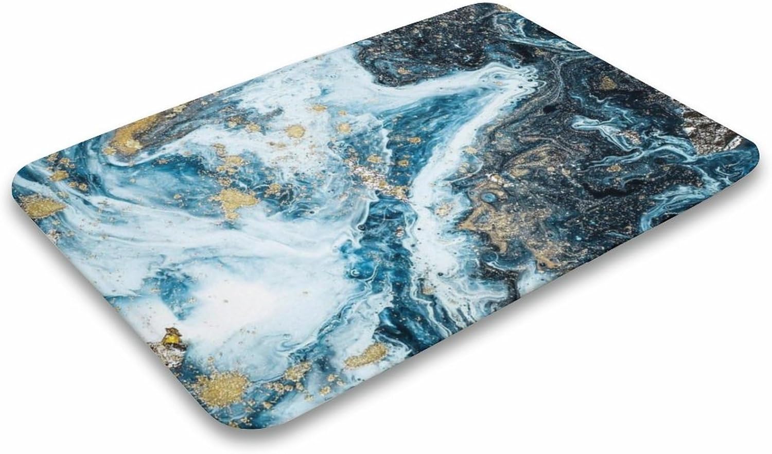 Tapete de baño dorado para baño, súper absorbente, de secado rápido, con parte trasera de goma, antideslizante, tapete de baño de diatomita, regalo