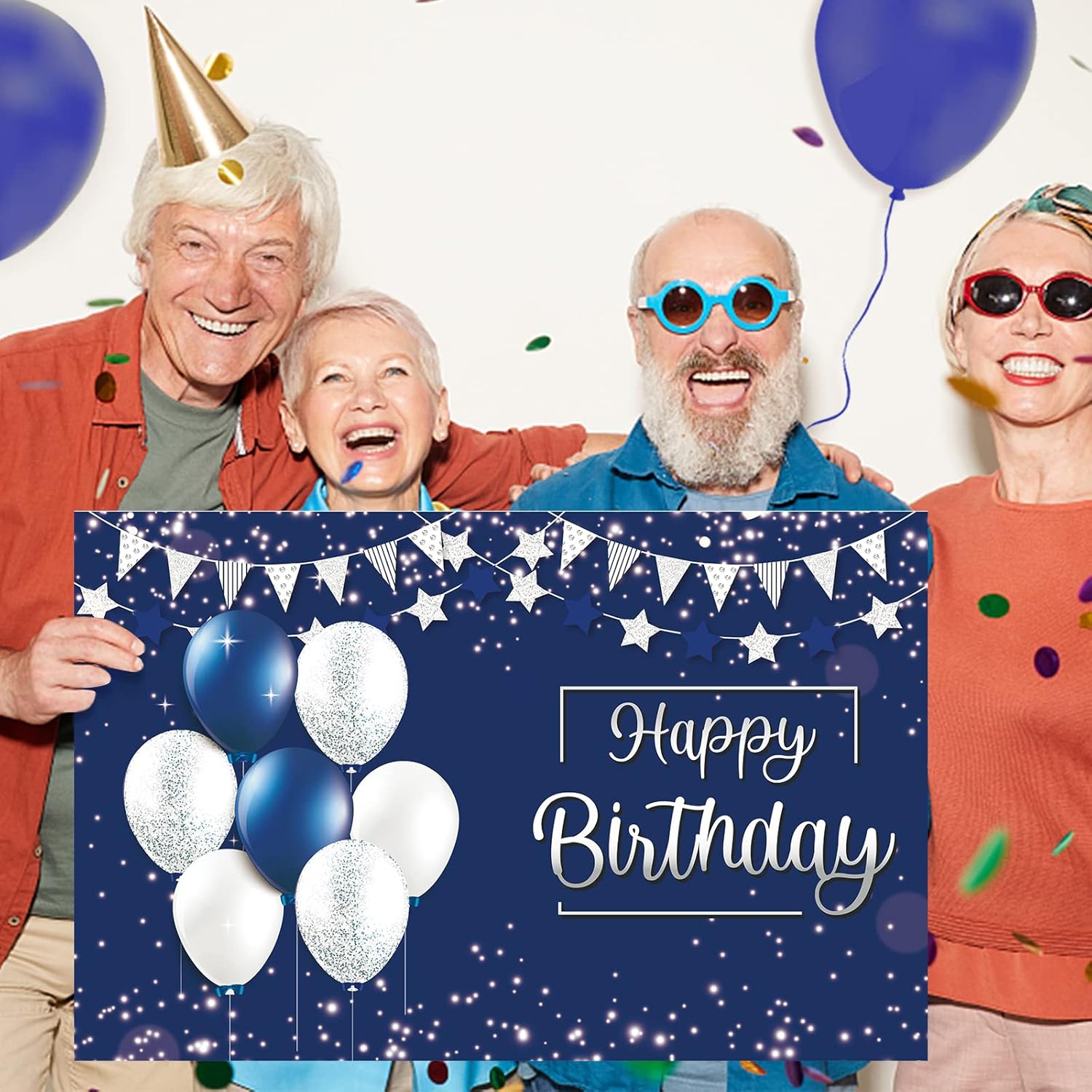 Tarjeta de cumpleaños jumbo con sobre, tarjeta de felicitación extra grande de 22 x 14 pulgadas para mujeres, hombres, jefes, libro de invitados