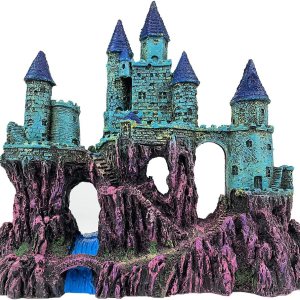 VMCN Decoración de castillo de acuario para pecera, castillo, escondites de cuevas, suministros de plantas de casa, accesorios seguros para peceras VMCN Decoración de castillo de acuario para pecera, castillo, escondites de cuevas, suministros de plantas de casa, accesorios seguros para peceras