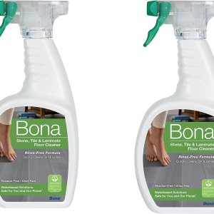 Bona Spray limpiador de suelos de piedra, azulejos y laminados, 32 onzas, 32 onzas líquidas. Juego de 2 Bona Spray limpiador de suelos de piedra, azulejos y laminados, 32 onzas, 32 onzas líquidas. Juego de 2