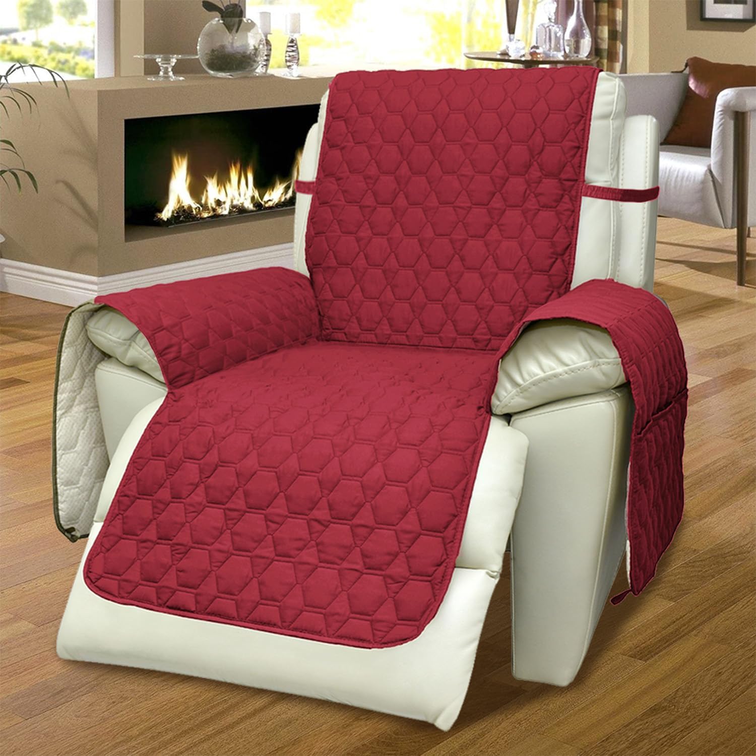 RBSC Home Funda para silla reclinable, 100% impermeable, antideslizante, fundas reclinables pequeñas para mascotas, perros y gatos, protector