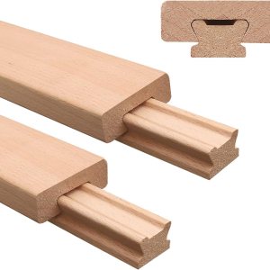 2 guías de madera para cajones, pista de guía de montaje central de madera clásica de 14 pulgadas 2 guías de madera para cajones, pista de guía de montaje central de madera clásica de 14 pulgadas
