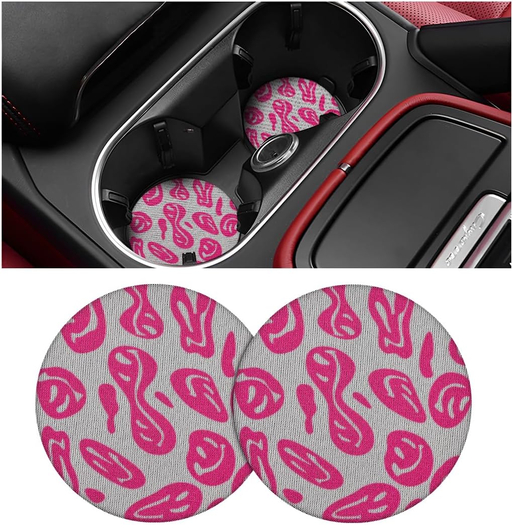 Paquete de 2 posavasos para automóvil, portavasos universales para vehículos, 2.75 pulgadas, antideslizantes, a prueba de golpes, almohadilla de