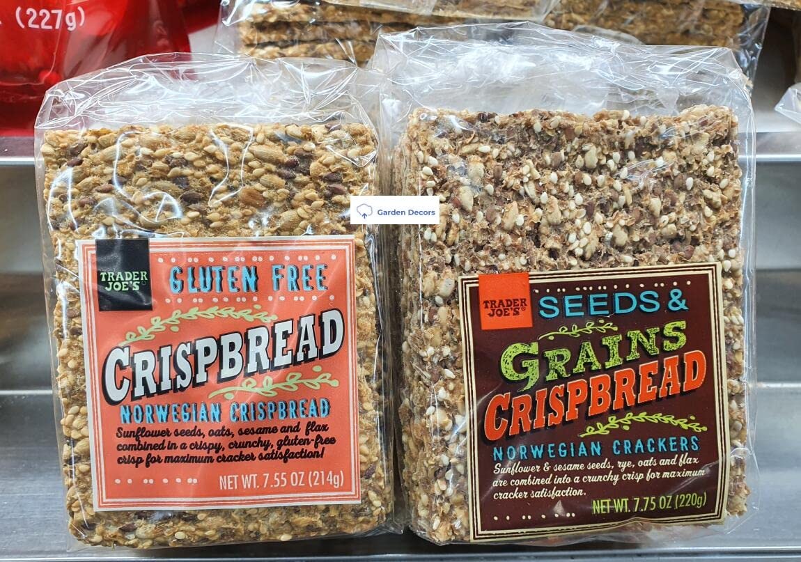 Cracker Trader Joe’s Norwegian Crispbread and Norwegian Crackers Seeds & Grains Crispbread (dos bolsas)