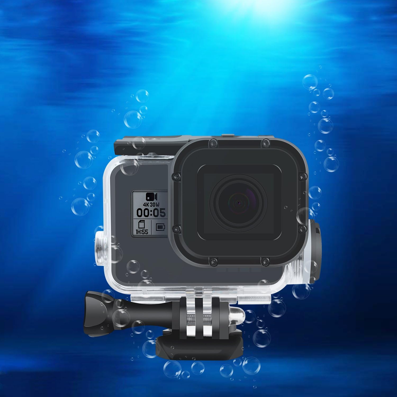 Haoyou carcasa funda resistente al agua carcasa de buceo para GoPro Hero 5Hero 6Hero 2018resistente al agua hasta 180ft (60.1yard)