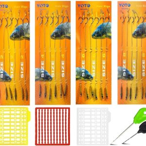 YOTO Equipo de pesca de carpa, 24 piezas, equipo de pesca de carpa con gancho ancho de hueco, kit de pesca de carpa con accesorios de carpa, 24 YOTO Equipo de pesca de carpa, 24 piezas, equipo de pesca de carpa con gancho ancho de hueco, kit de pesca de carpa con accesorios de carpa, 24