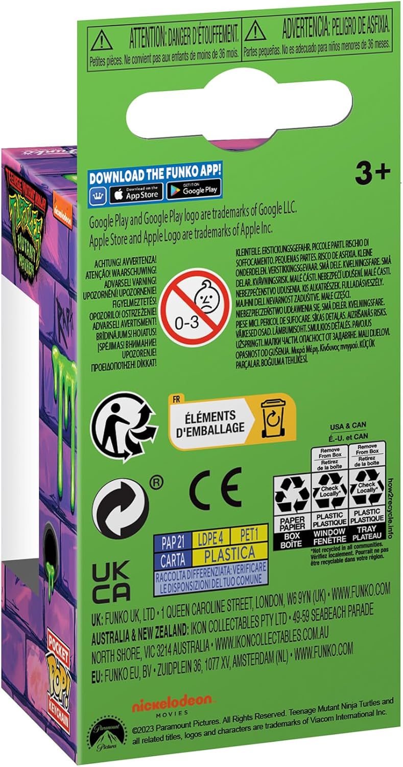 Funko Pop! Llavero Tortugas Ninja Mutantes Adolescentes Mutant Mayhem – Donatello