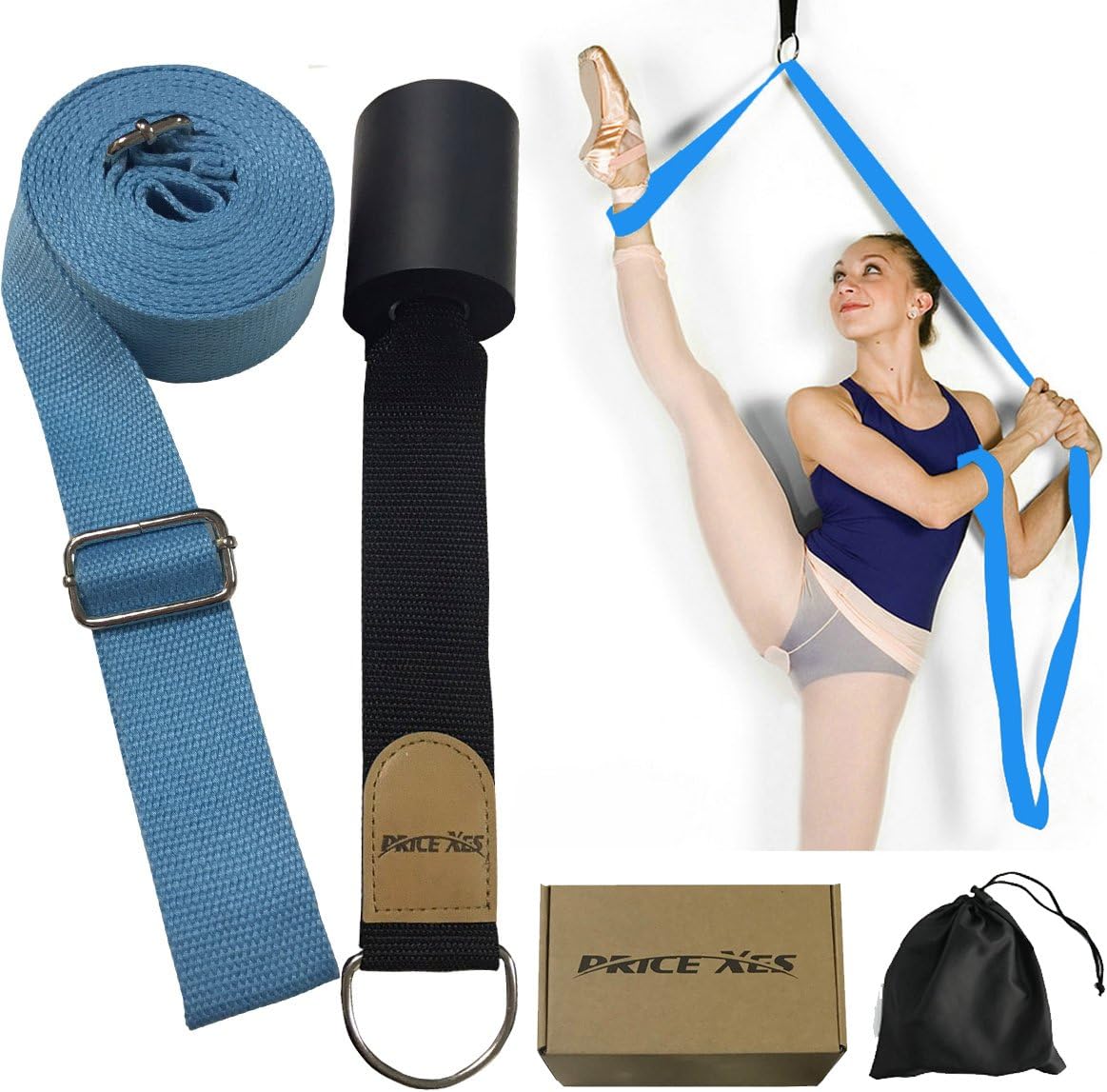 Banda elástica de piernas  para mejorar el estiramiento de piernas  Fácil de instalar en la puerta  Equipo perfecto para el hogar, ballet, danza y