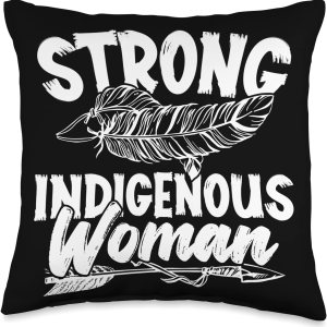 Pride Nativ American Indigenous Fearless Strong Indigenous Woman Native American Throw Pillow, 16×16, Multicolor Pride Nativ American Indigenous Fearless Strong Indigenous Woman Native American Throw Pillow, 16×16, Multicolor