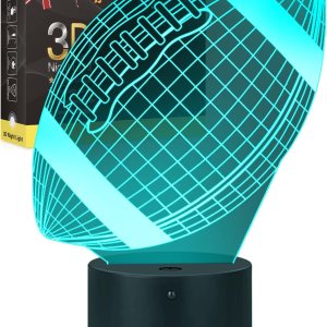 Luz de noche para niños, luces LED 3D, lámpara de ilusión óptica, decoración para dormitorio, luz nocturna con control táctil inteligente, 7colores, Luz de noche para niños, luces LED 3D, lámpara de ilusión óptica, decoración para dormitorio, luz nocturna con control táctil inteligente, 7colores,