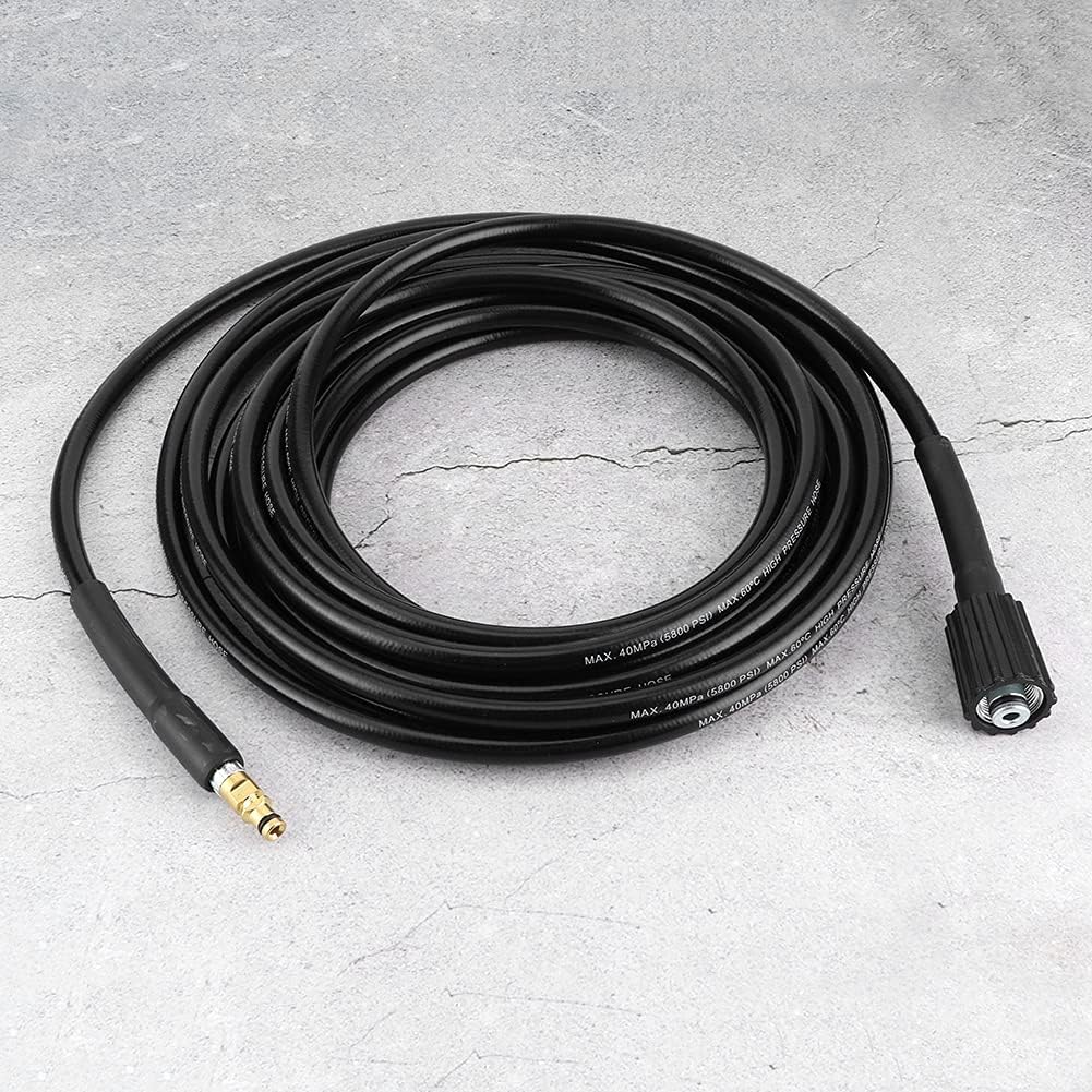 Manguera de lavado de alta presión, manguera de lavado automático de 40 MPa5800PSI, manguera limpia de agua para limpieza de automóvil para Karcher
