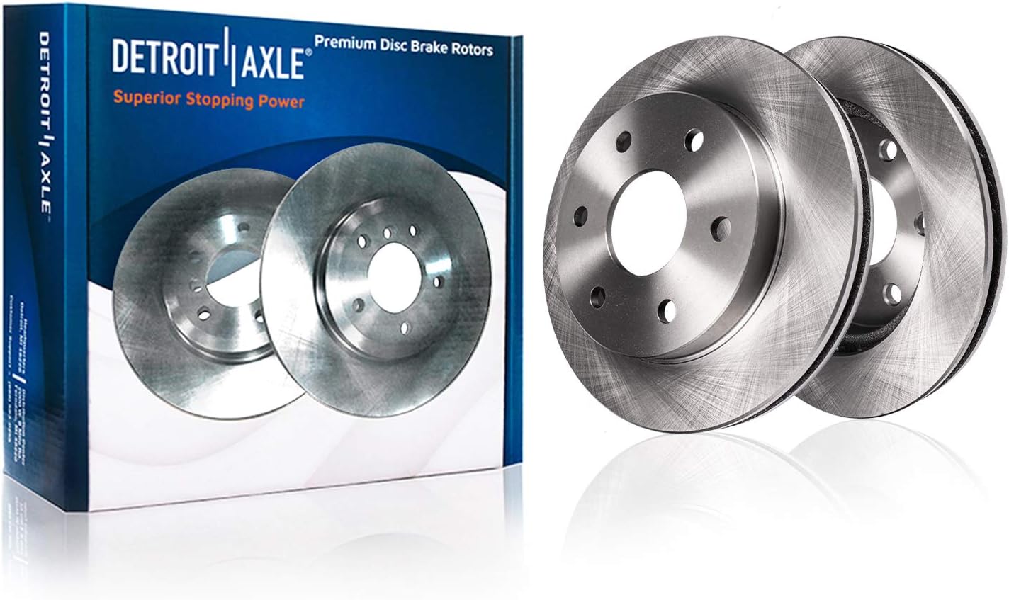 Detroit Axle – Kit de freno delantero para Nissan Frontier Pathfinder Xterra Equator Rotores de freno de repuesto y pastillas de freno de cerámica
