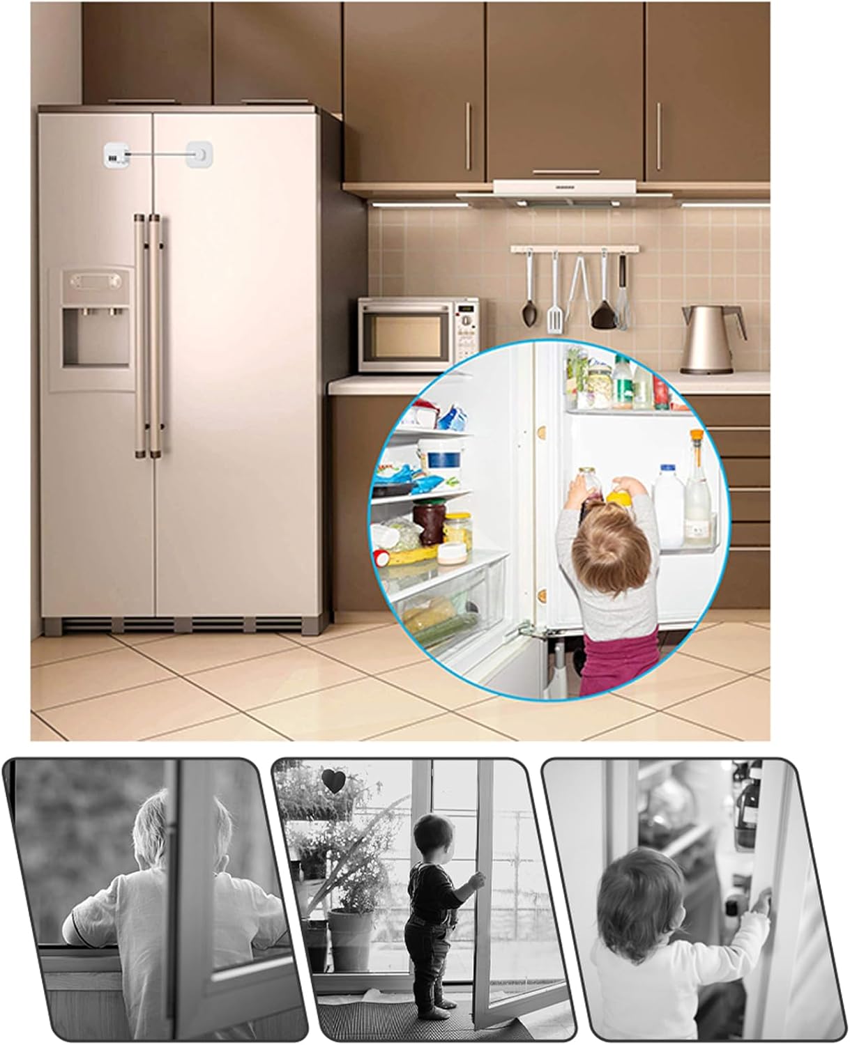 Cerraduras de gabinete de seguridad para niños, cerraduras de gabinete con cerradura de armario combinada, cerradura de gabinete, cerradura de