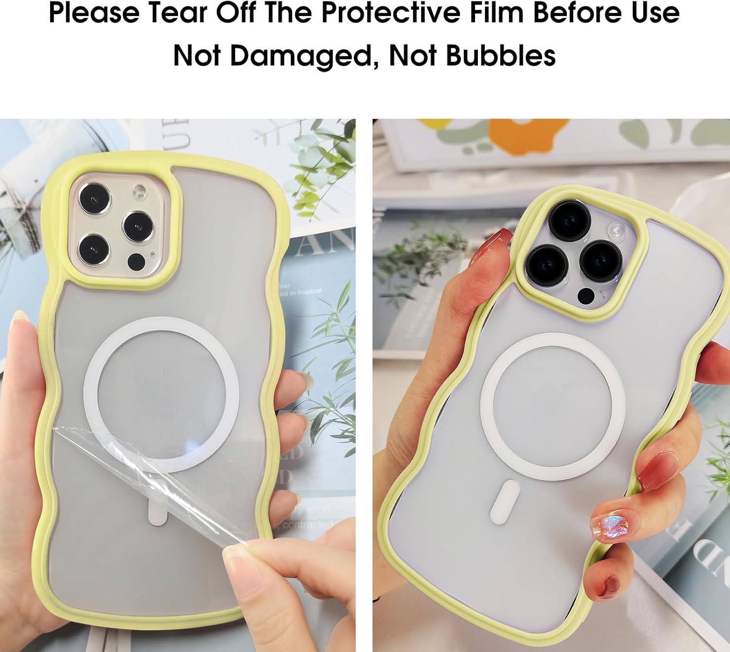 SGVAHY Funda magnética para iPhone 13 Pro Max, funda transparente para iPhone 13 Pro Max, bonita funda para iPhone 13 Pro Max, funda protectora de