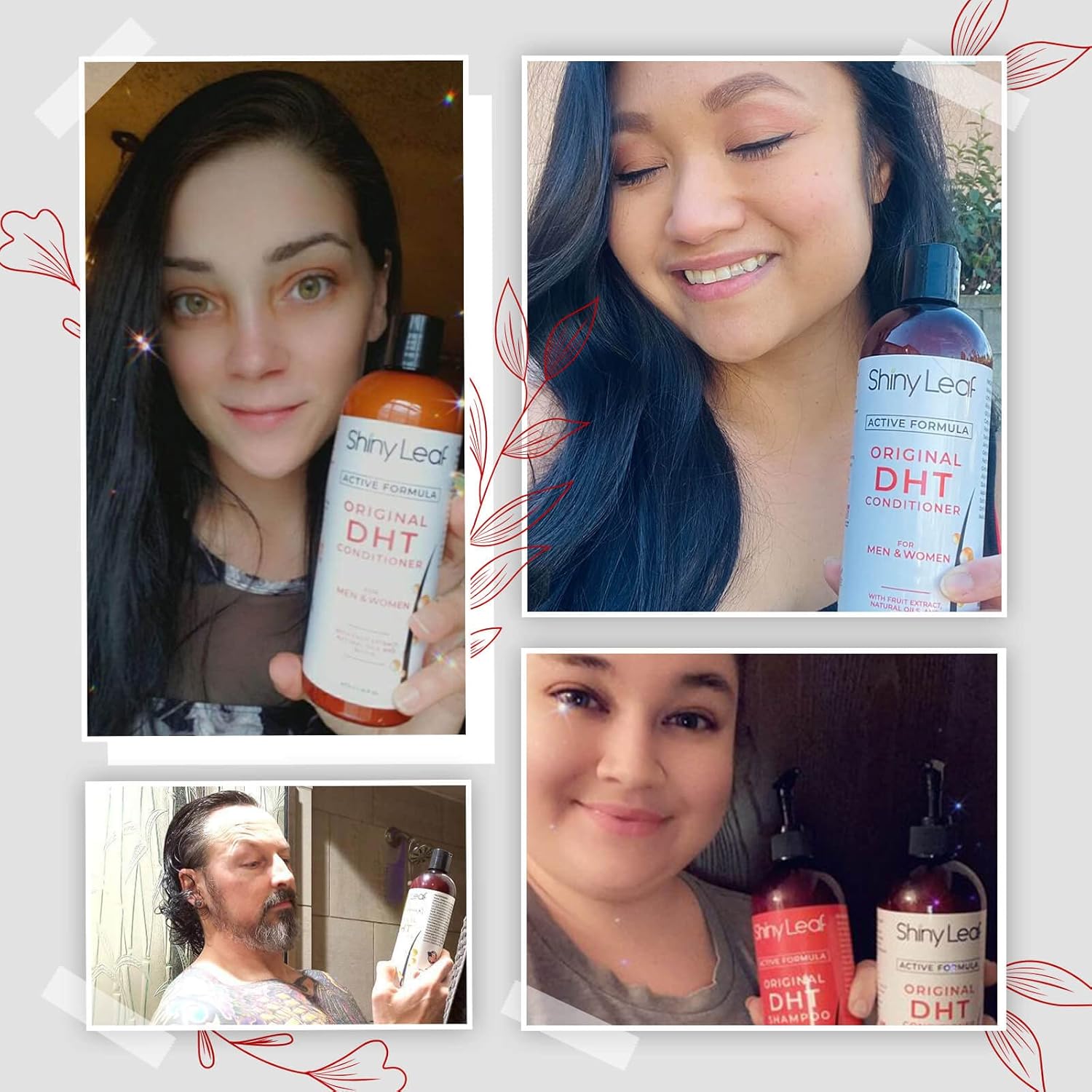 DHT – Acondicionador bloqueador con aceite de hoja de romero para el crecimiento del cabello, cabello más suave y liso, sin parabenos ni sulfatos,