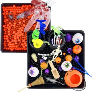 Recuerdos de fiesta de Halloween para niños, rellenos sensoriales con bolsas de golosinas de Halloween, suministros de fiesta de Halloween con Recuerdos de fiesta de Halloween para niños, rellenos sensoriales con bolsas de golosinas de Halloween, suministros de fiesta de Halloween con