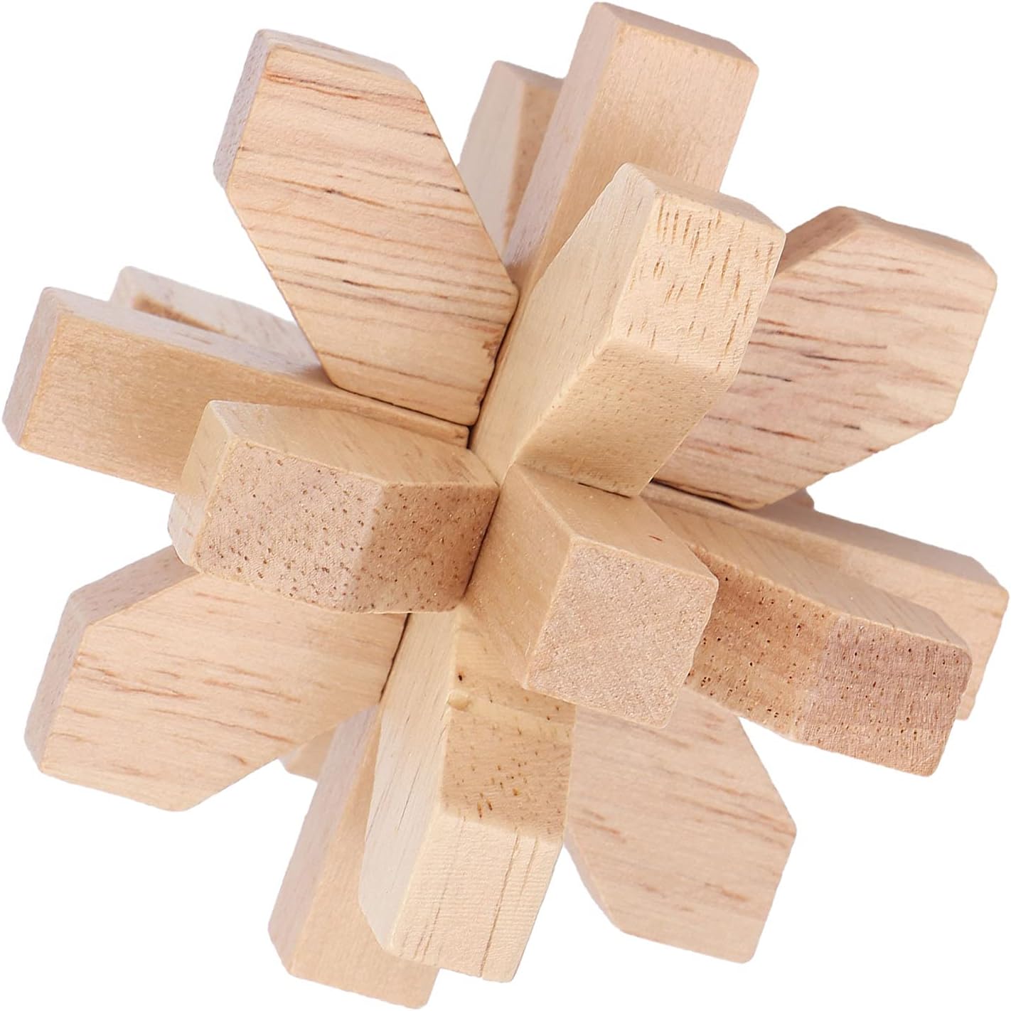 Rompecabezas de madera para el cerebro, rompecabezas de desenmarañamiento de bloqueo, rompecabezas de madera entrelazados, juguete de prueba de