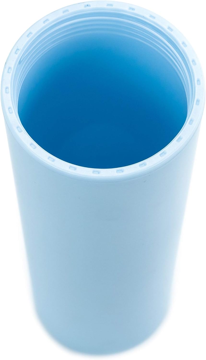 STRATA CUPS Perwinkle – Vasos delgados con tapas y popotes (paquete de 4), vasos acrílicos de color pastel mate de 16 onzas con tapas y pajillas,