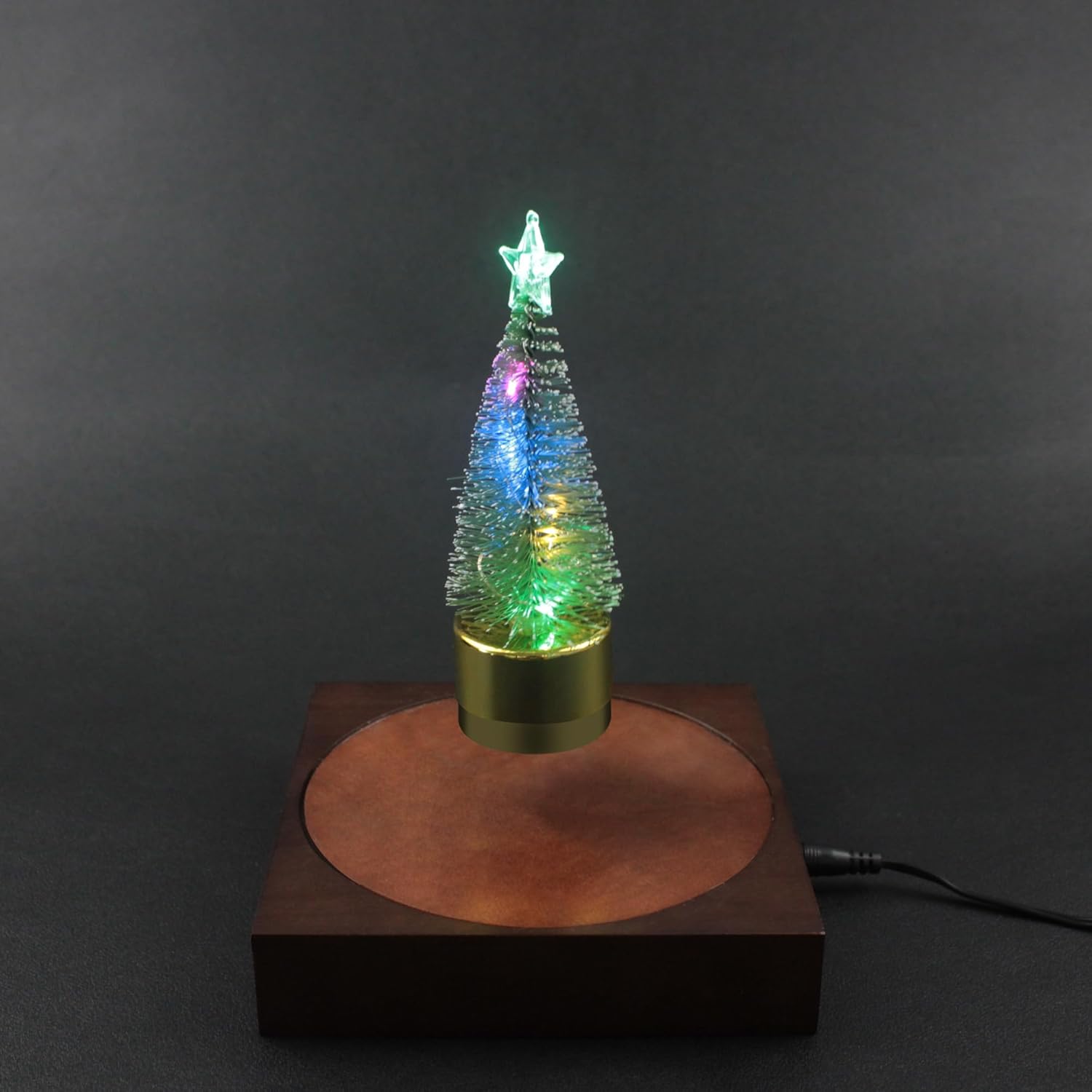 Lámpara de árbol de Navidad de levitación, lámpara decorativa flotante y giratoria en el aire libremente para regalos creativos únicos de Navidad,