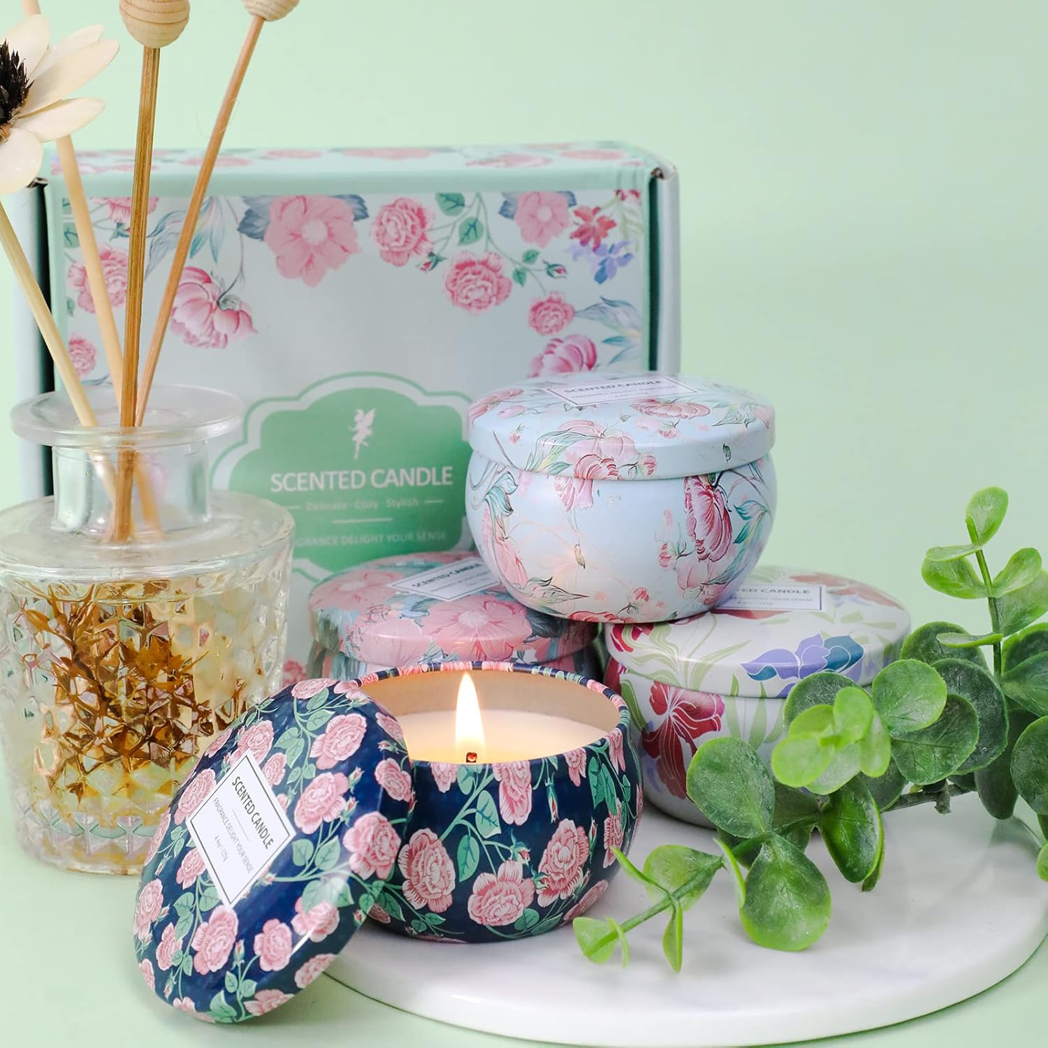 LA BELLEFÉE – Vela perfumada de cera de soja para Navidad.