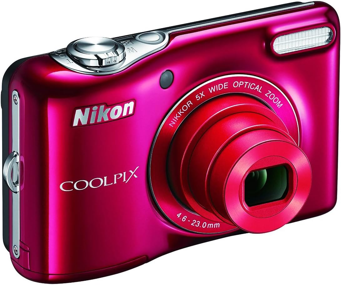 Nikon COOLPIX L32 Cámara digital con lentes zoom 5x de ángulo ancho NIKKOR.
