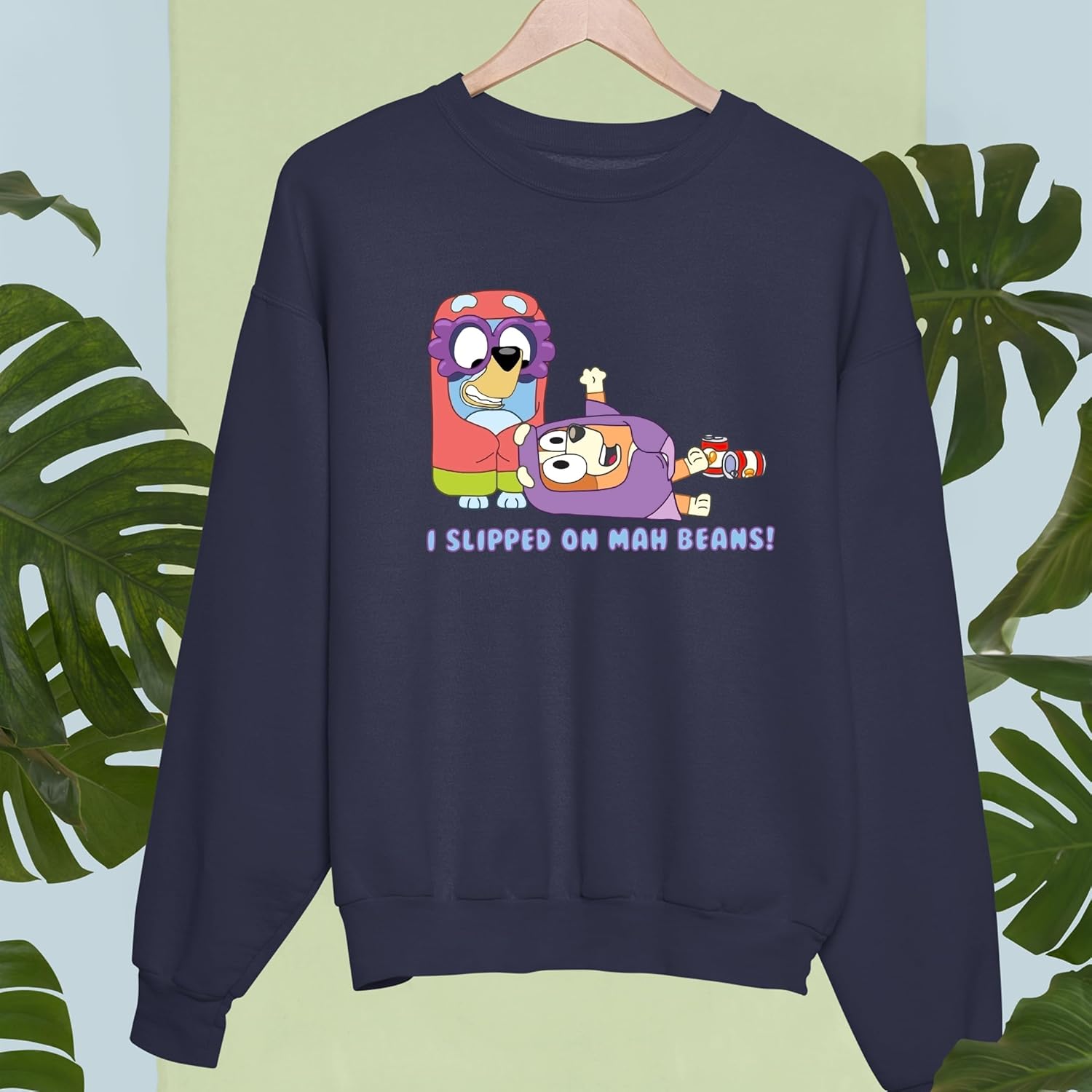 I Slipped On Mah Beans Sweatshirts, Bluey Birthday Girl Sweatshirt, Bluey Birthday Squad Sweatshirt, Bluey Birthday party Team, Bluey Birthday Party