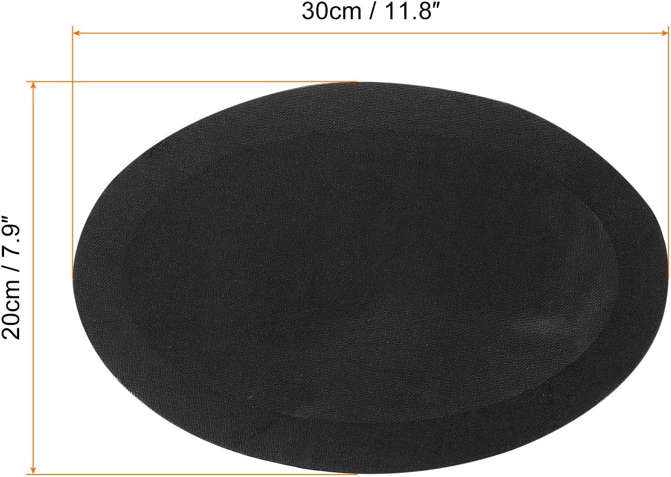 PATIKIL Tablero de lienzo ovalado de 11.8 x 7.9 pulgadas para pintar, 2 paneles estirados en blanco para óleo, acrílico en forma de círculo,