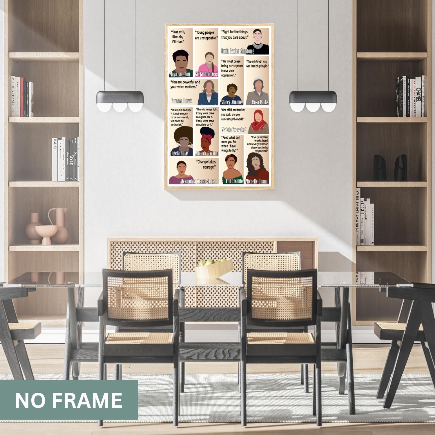 Inspirational Quotes Wall Art, Empowered Women Art Print Decor Gifts for Home Office Classroom, Women Leader Feminist Poster – 11×17, LAMINATED – No