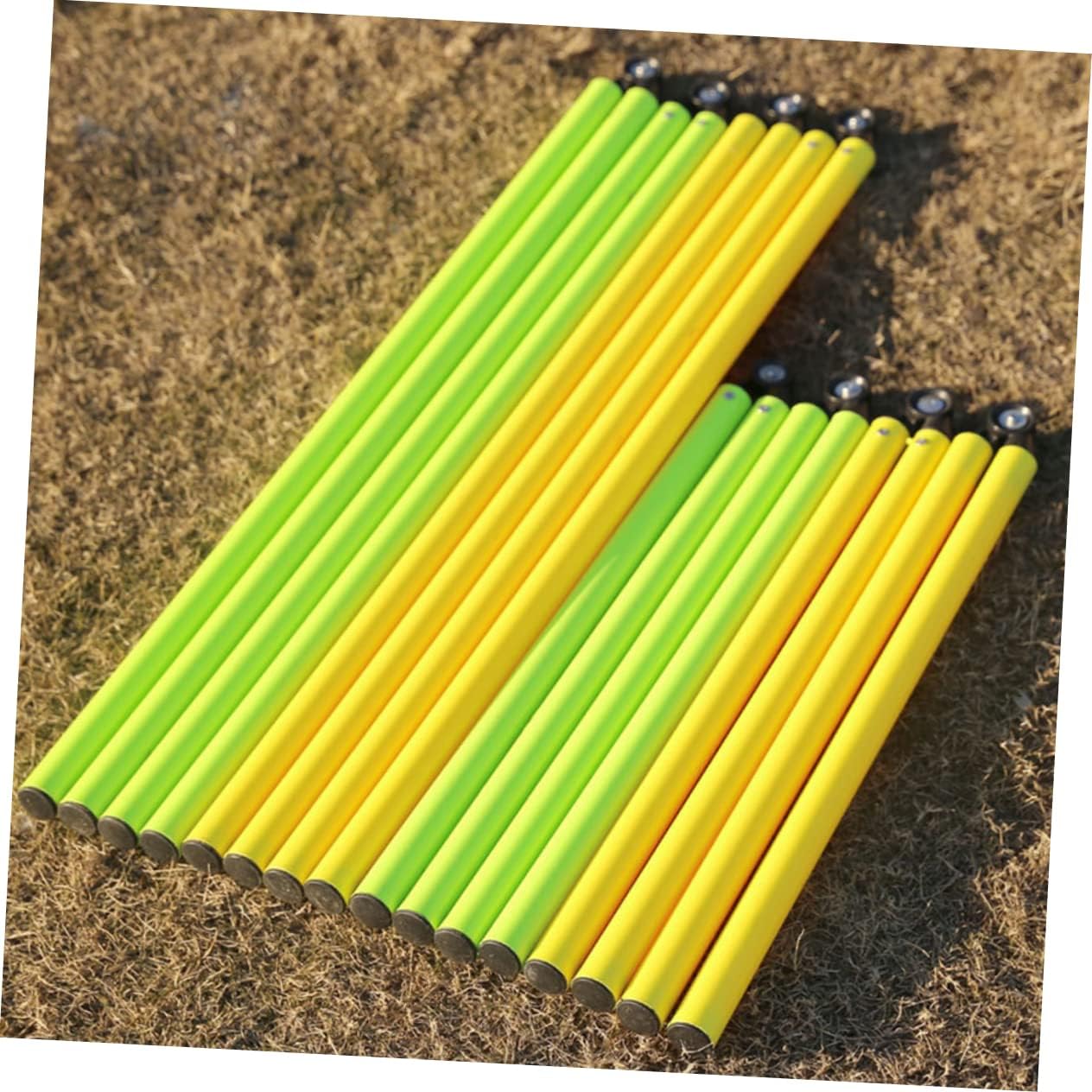 Kisangel 2 piezas de baloncesto Spikes Rebounder Slalom Tool Portable Pole Agility Equipo de fútbol para pista atlética Coaching Mujeres Cañas