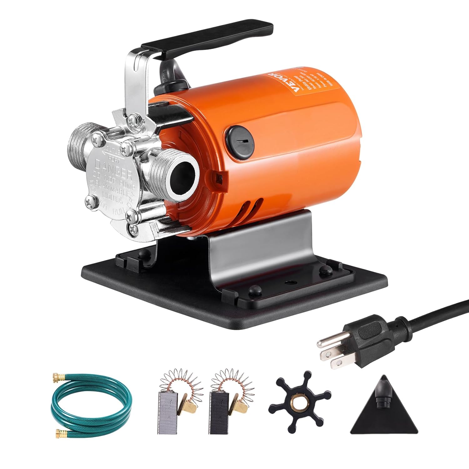 VEVOR Bomba de transferencia de agua de 115 V, bomba de utilidad, flujo más grande de 360 GPH, alta elevación de 46 pies, 110 HP y vejiga de