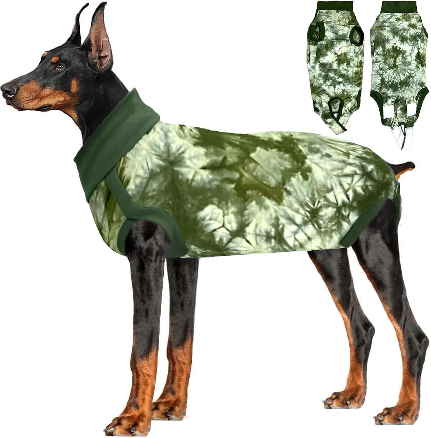 Lianzimau Traje de recuperación para perros, traje de esterilización para perras, alternativa de cono de cuello electrónico después de la cirugía,