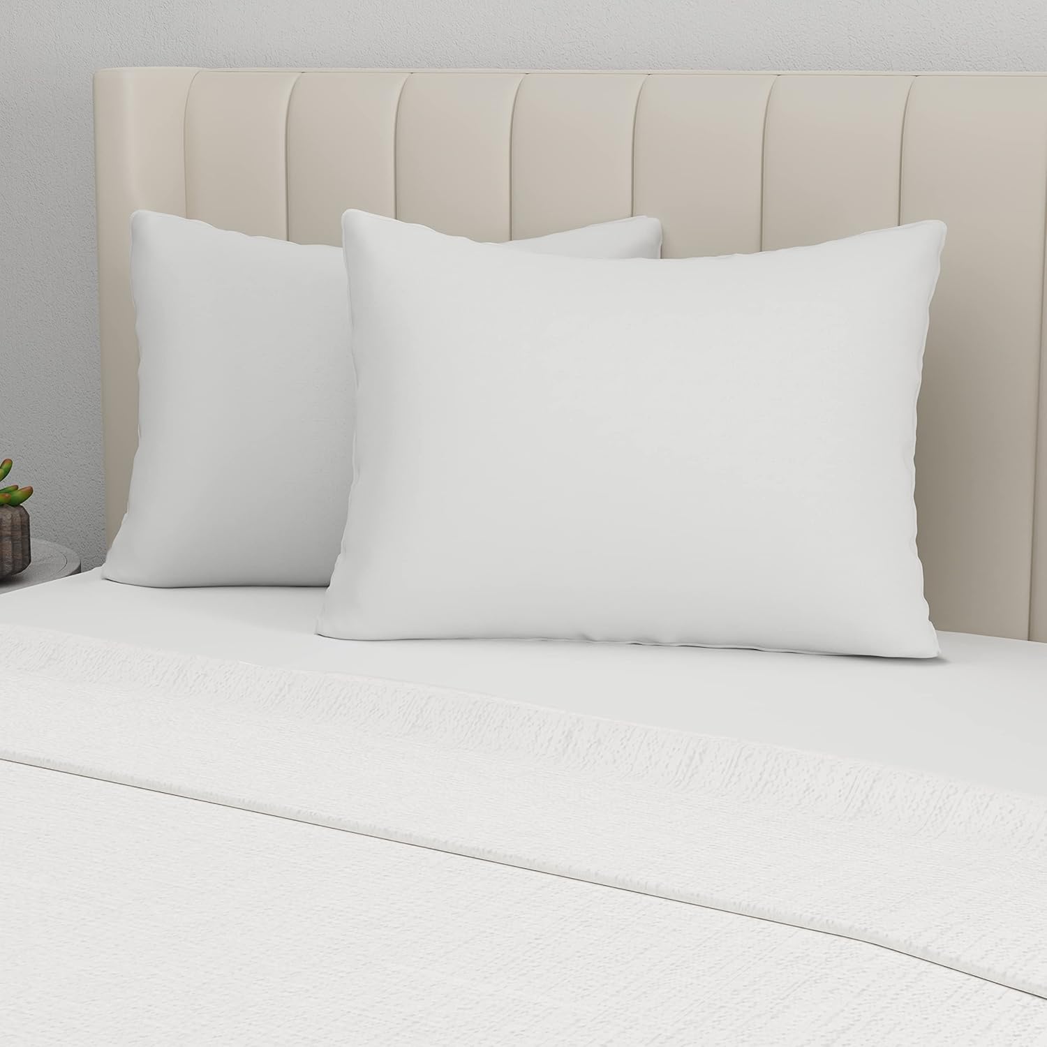AllerEase – Almohada fresca de algodón, tamaño King, 2 unidades