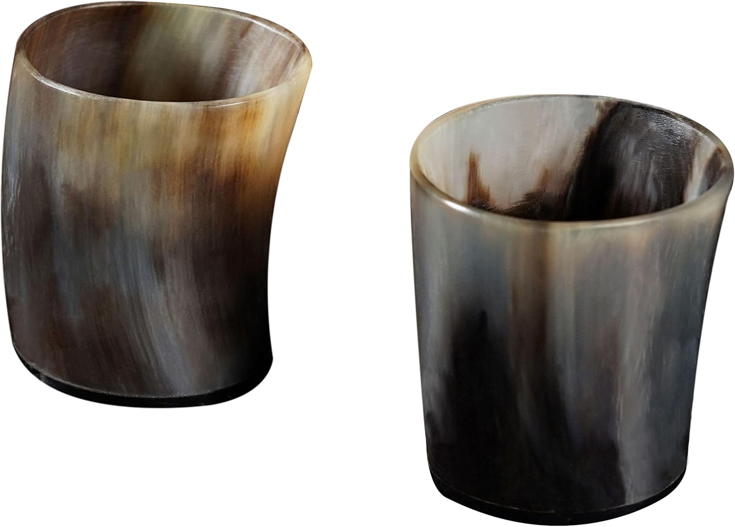 Mythrojan Vaso de chupito con cuerno vikingo, vaso de chupito medieval nórdico