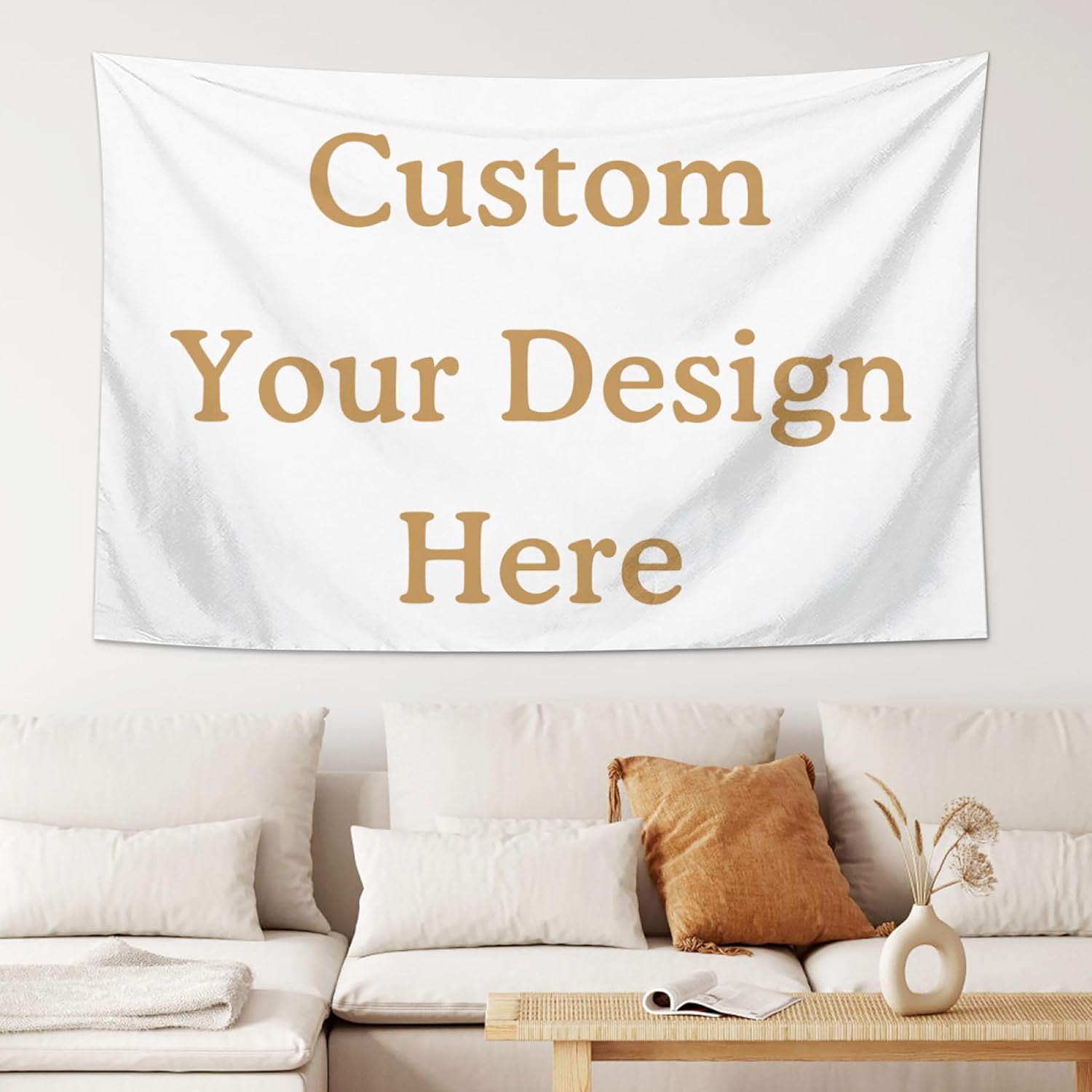 Giabmiag Tapiz personalizado para cargar imágenes personalizadas, telón de fondo personalizado, tapiz decorativo de pared para dormitorio, 60 x 40