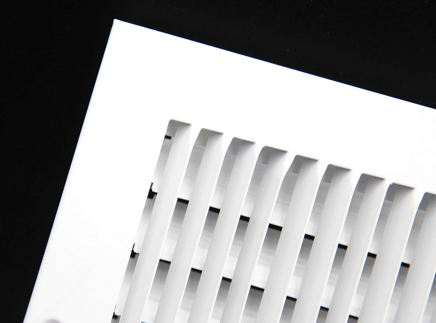 Rejilla de suministro de aire de 1 vía de 10 pulgadas x 6 pulgadas – Tapa de ventilación y difusor – Cara plana estampada – Blanco. Dimensiones