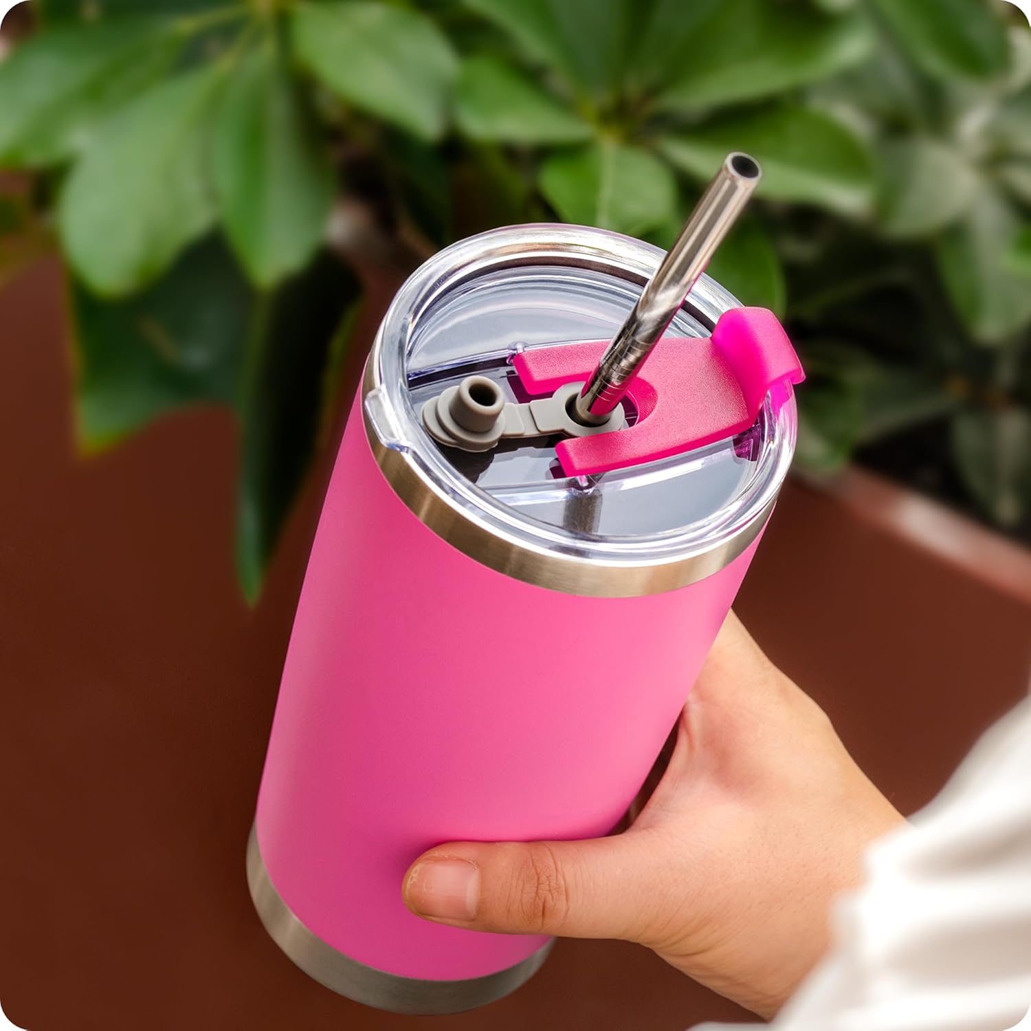 Tapas de vaso de 20 onzas, tapa de repuesto para Yeti Rambler de 20 onzas, estilo antiguo Rtic y más, apto para popotes, vaso de 20 onzas, tapa para