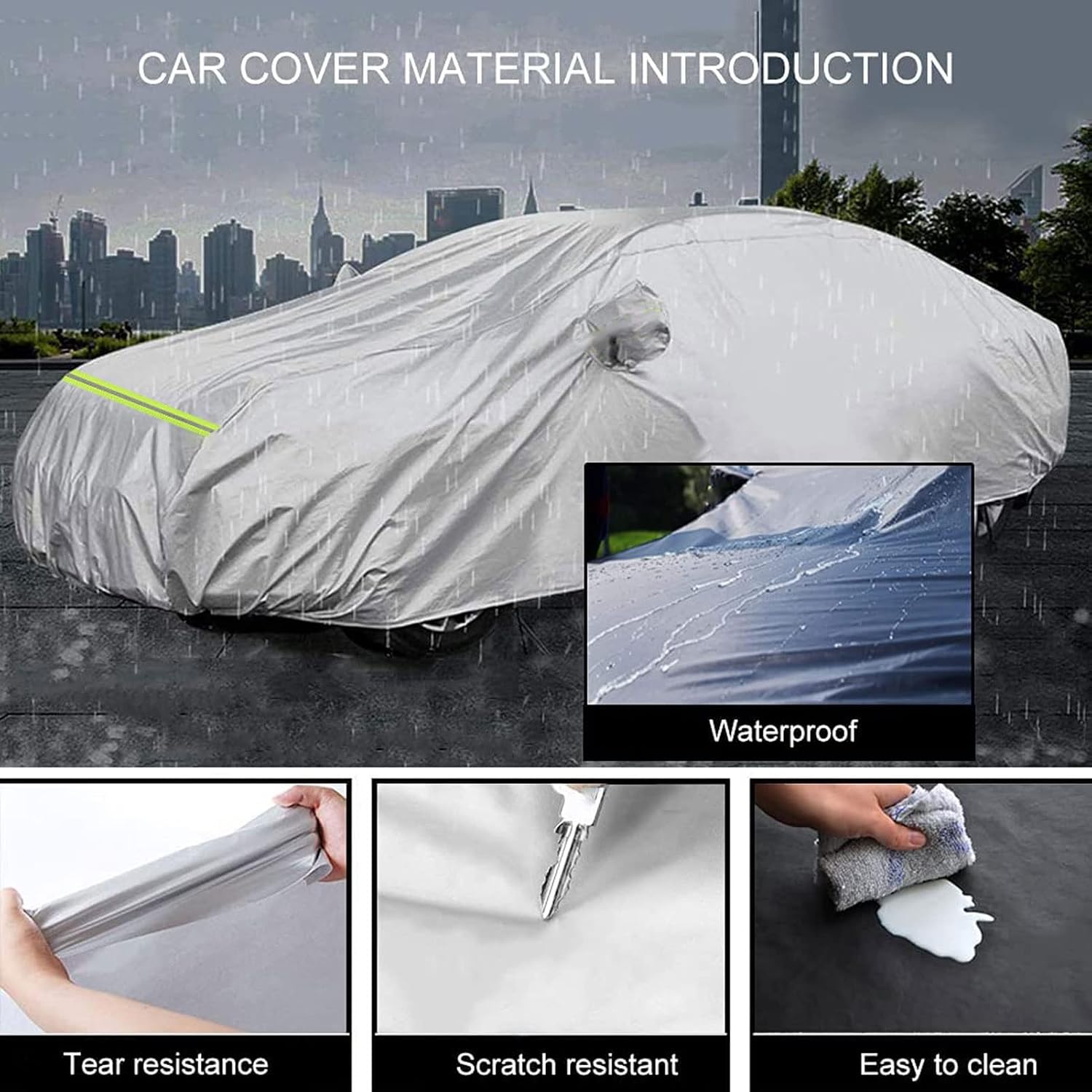 NSIXLU La funda para automóvil es compatible con SsangYong Korando Kyron Musso Rexton, la funda completa para automóvil es adecuada para todas las