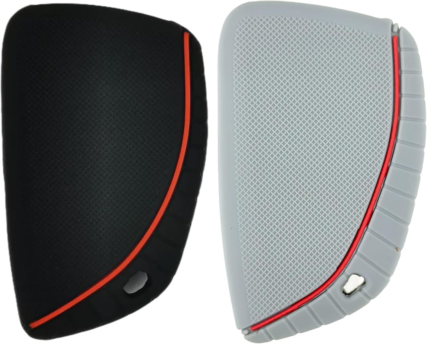 REPROTECTING Funda de goma de silicona para llavero compatible con 6 botones 2021 2022 2023 Chevrolet Suburban Tahoe GMC Yukon (negrogris)