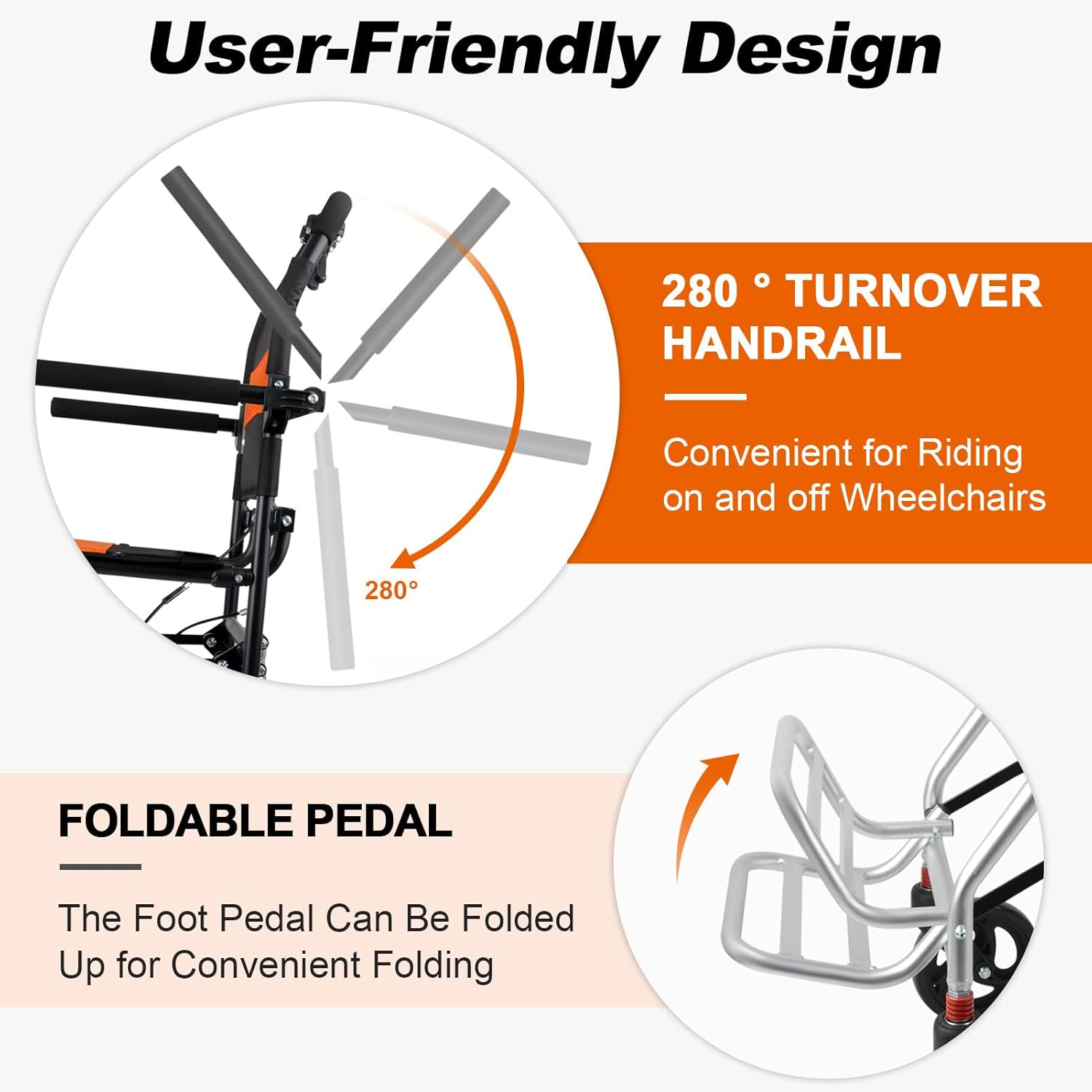 Silla de ruedas ultraligera de transporte  Silla de ruedas portátil plegable con freno de mano  Carros para viajes en avión de edad avanzada con