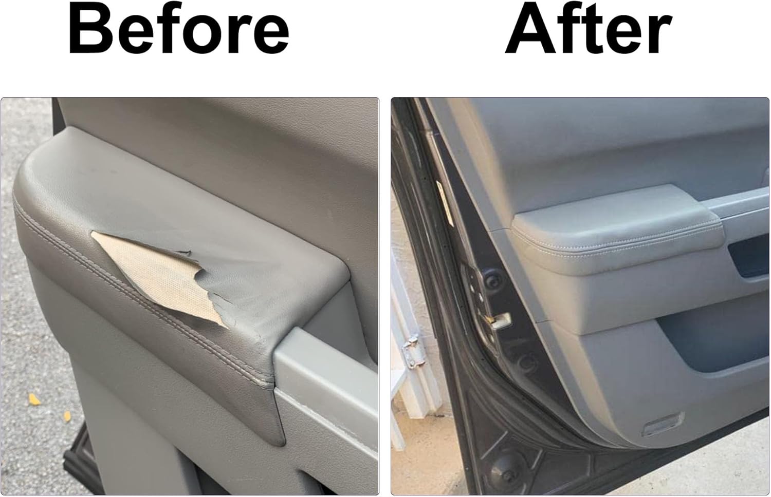 GXARTS Paneles de puerta trasera trasera cubierta de cuero reposabrazos viene con herramientas de instalación para Honda Pilot 2009 2010 2011 2012