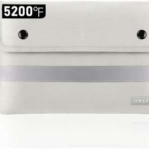 Bolsa de dinero ignífuga con cerradura, bolsa impermeable con aislamiento térmico de 5200 F, (11 x 7 pulgadas), 8 capas de materiales funcionales, Bolsa de dinero ignífuga con cerradura, bolsa impermeable con aislamiento térmico de 5200 F, (11 x 7 pulgadas), 8 capas de materiales funcionales,