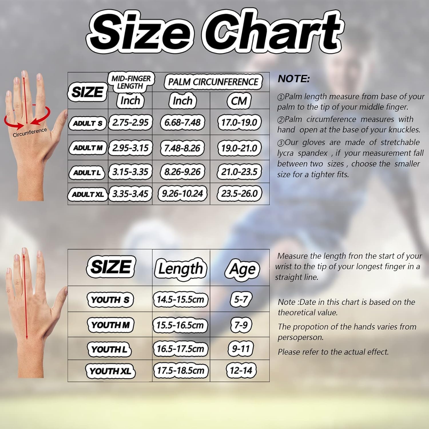 Guantes de fútbol para jóvenes y adultos, Pro 3.0, mejorados, ultra adherentes, receptores de palma de silicona flexible, guantes receptores de alto