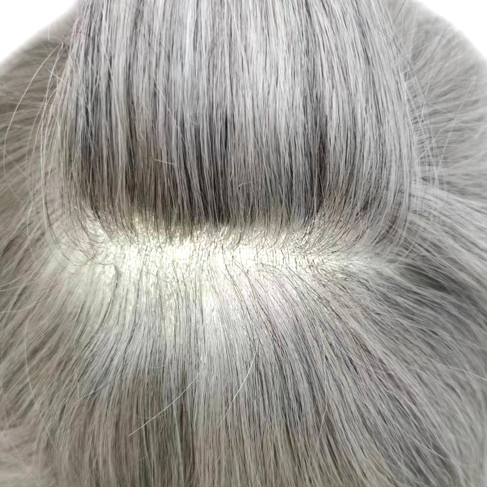 Toupee para hombres, pieza de cabello humano real, sistema de reemplazo de piel ultra fina para hombre, extensiones de prótesis de pelo para