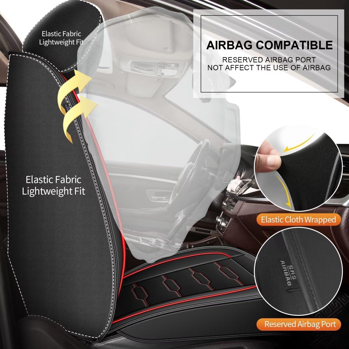 AOMSAZTO Funda de asiento personalizada para Mazda 6 2007-2021 Mazda6, fundas de asiento de automóvil de piel sintética compatibles con bolsa de